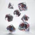 Classic RPG Translucent & blue-red Dice Set (7)