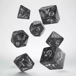Classic RPG Smoky & white Dice Set (7)