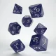 Classic RPG Cobalt & white Dice Set (7)