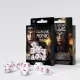 Classic Runic White & red Dice Set (7)