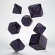 COC Horror on the Orient Express Black & purple Dice Set (7)