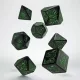 Call of Cthulhu 7th Edition Black & green Dice Set (7)
