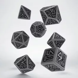 Dwarven Gray & black Dice Set