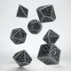 Dwarven Gray & black Dice Set