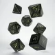 Elvish Black & glow-in-the-dark Dice Set (7)