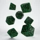 Forest 3D Green & black Dice Set (7)