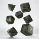 Runic Bottle-green & gold Dice Set 
