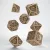 Steampunk Clockwork Beige & brown Dice Set (7)