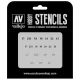 ST-AFV003 Vallejo Stencils - Soviet Numbers WWII