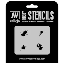 ST-TX004 Vallejo Stencils - Petrol Spills