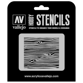 ST-TX007 Vallejo Stencils - Wood Texture 2
