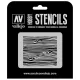 ST-TX007 Vallejo Stencils - Wood Texture 2