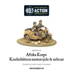Afrika Korps Kradschutzen Motorcycle & Sidecar
