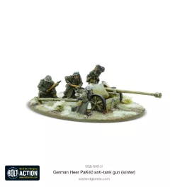 German Heer (Winter) 75mm Pak 40 Anti Tank Gun